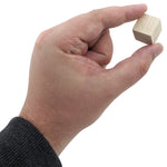 500 Pack ¾-inch (0.75") Wood Blocks, Mini Unfinished Wooden Cubes for Painting, Carving, and other DIY Craft Projects