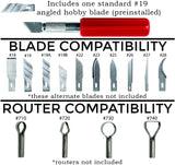 Excel Blades Heavy Duty Hobby Knife with Safety Cap, Hexagonal Plastic Grip Handle (K5)