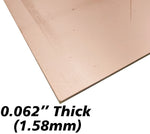 9" x 12" Single Sided Copper Clad Circuit Board, FR-4 Fiber Glass