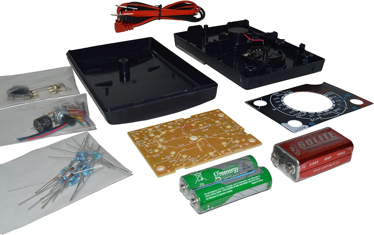 Multimeter Build Kit DIY Analog Multimeter Soldering Practice Kit with Assembly Manual ...
