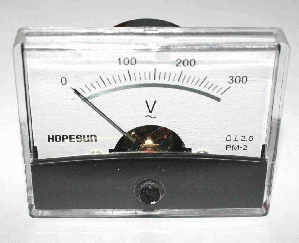 Analog Voltage Panel Meter 300 Volt AC – Electronix Express