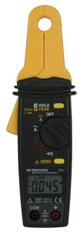 BK Precision 4 Digit Display Mini AC/DC Clamp Meter - Model 316
