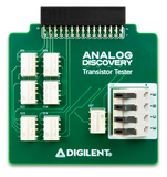 Digilent Transistor Tester for Analog Discovery: Enables Characteristic Curve Tracing for Diodes and Transistors