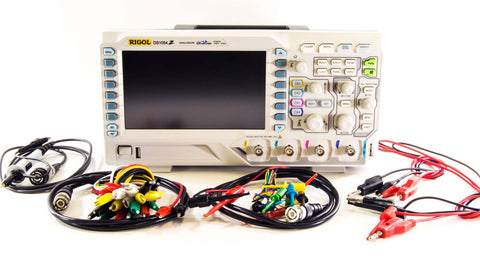 Rigol DS1054Z Digital Oscilloscope (50Mhz, 4 Channel, 1GS/S Sampling Rate) with Test Lead Kit