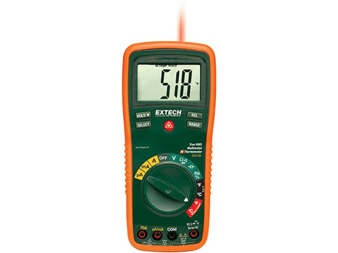 Extech EX470A Professional True RMS Multimeter with 12 Functions and IR Thermometer