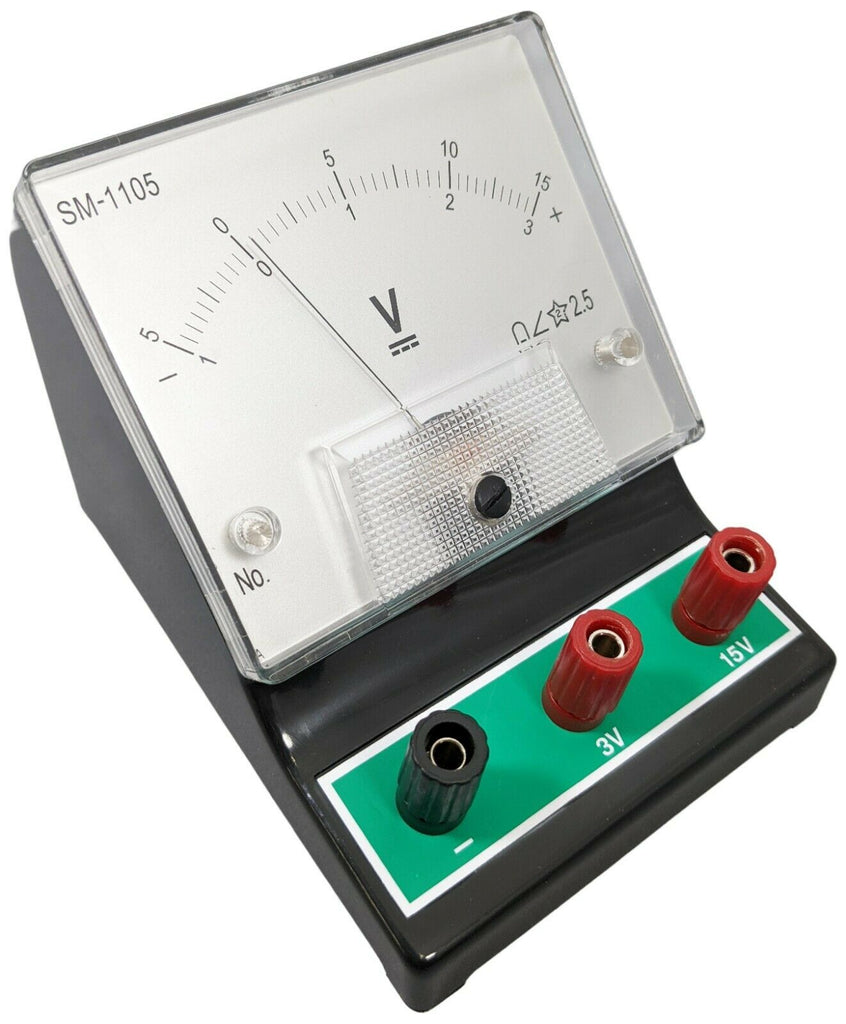 RSR Analog Voltmeter for Measuring DC Voltage in a DC Circuit –1 to +3 –  Electronix Express