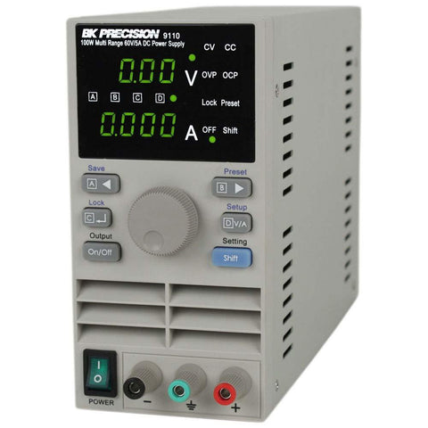 BK Precision 9110 Multi Range DC Power Supply, 100W, 5A, 60V