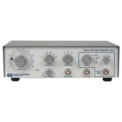 Global Specialties 2001A Analog Function Generator, 0.2Hz to 200 kHz Frequency