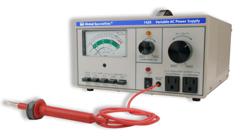 Global Specialties Model 1420 Variable AC Power Supply 0-150 VAC, 0-3 Amp