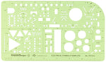 ALVIN TD1515 Electric/Electronic Template, Design Tool for Students and Professionals Alike Size: 5.25" x 8.25" x .030"