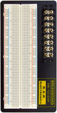 830 Point Solderless Breadboard with 8 Position Terminal Block (MB102-BAR)