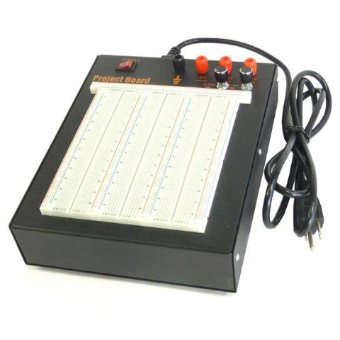 Powered Solderless Breadboard, 2390 Tie Points and 3 Regulated Power Supplies
