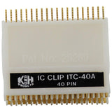 40 Pin Gold Plated IC Test Clip, 0.1" Pin Spacing