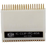 40 Pin Gold Plated IC Test Clip, 0.1" Pin Spacing