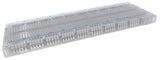 Premium Solderless Clear Plug-In Breadboard 830 Tie Points, 6.5" x 2.1" - ROHS Compliant