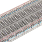 Premium Solderless Clear Breadboard (810 Tie Points) 6.5" x 2.1" with 70 Piece Jumper Wire Kit
