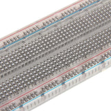 Premium Solderless Clear Breadboard (810 Tie Points) 6.5" x 2.1" with 70 Piece Jumper Wire Kit