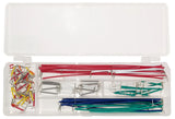 Premium Solderless Clear Breadboard with 70 Piece Jumper Wire Kit - 2,390 Tie Points, 9.4" x 7.7", 4 Binding Posts