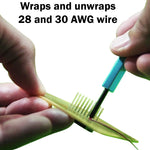 Wire Wrap Tool for 28 and 30 Gauge Wire - Strips, Wraps, and Unwraps