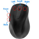 5 Button Scrolling USB Wired Optical Mouse, 1000 DPI - Black