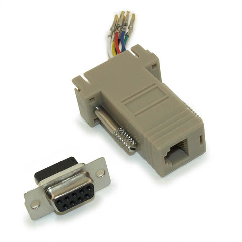 Modular Adapters  - RJ11 to DB-9F  6-pin