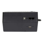 Tripp-Lite Internet Office 120V 650VA 330W Standby UPS, Compact Desktop, USB Monitoring and Charging