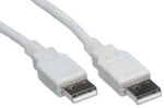USB Cables and Adaptors - 6 Foot Type A Male to A Male Cable