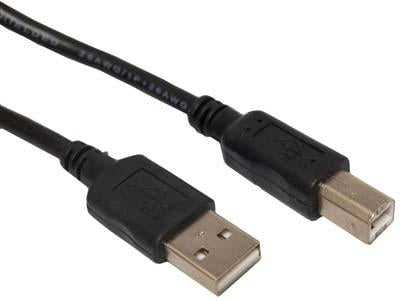 USB Cables and Adaptors - 6 Foot Type A Male to B Male
