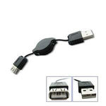 Retractable USB Cable USB A Male to A Female 28 inches