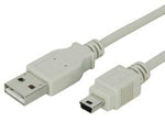 Retractable USB Cable USB A Male to Mini 4P Mitsumi 32 inches