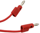 3 Foot (36 Inches) Red Banana to Banana Stackable Test Lead