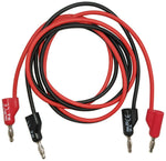 RSR Test Leads - Banana to Banana Lead Set (Includes 1 Red & 1 Black), 36" Length, Stackable