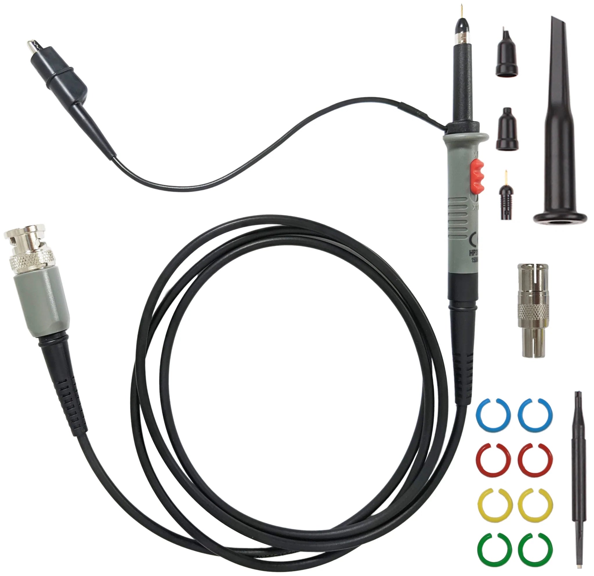 150 MHz Passive Oscilloscope Probe, 1X / 10X Switchable, Includes