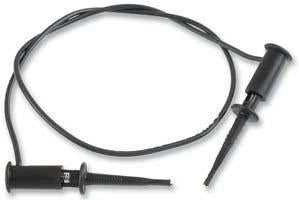 Pomona SMD Grabber Clips Grabber clip 12 inch long black wire