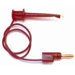 Pomona SMD Grabber Clips Grabber clip and banana plug - 36 inch long red wire
