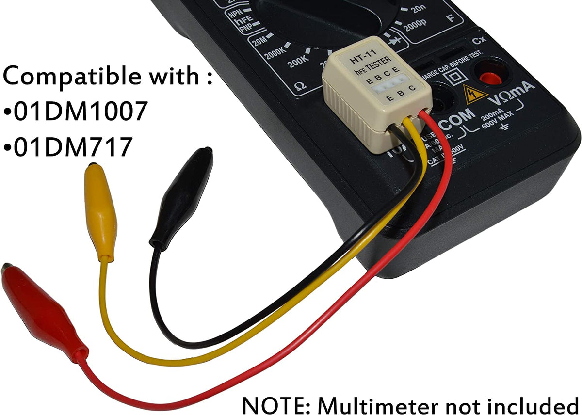 Transistor Adapter Probes for 01DM717 and 01DM1007 Digital Multimeter ...