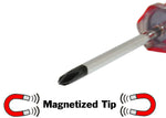 Mini Phillips #0 Screwdriver with Magnetized Tip and Pocket-Clip