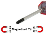 Mini Phillips #0 Screwdriver with Magnetized Tip and Pocket-Clip