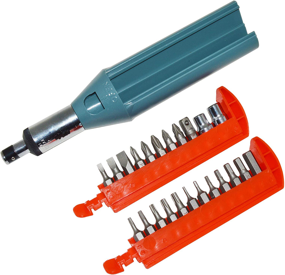 23-in-1 Multi-Function Ratcheting Screwdriver with Slotted, Phillips ...