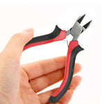 Mini Diagonal Cutter with Return Spring and Rubber Grip Handle