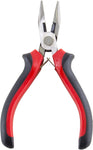 Long Nose Pliers with Serrated Jaws and Side Cutter, Cushion Grip Handle, 5 Inch Overall Length