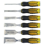 Stanley FATMAX® 6pc Thru Tang Butt Chisel Set (6, 12, 18, 25, 32, 38mm), Short Blade Chisel Set
