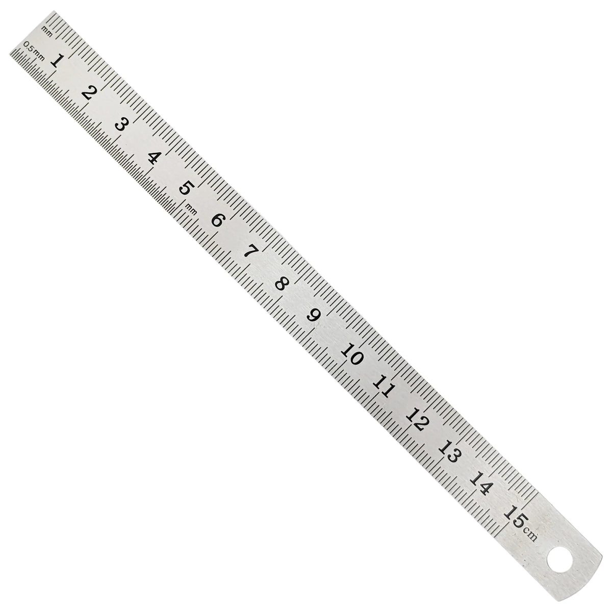 6” Mini Double-Sided Ruler, SAE and Metric, 1/64