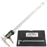 12-Inch Stainless Steel Electronic LCD Digital Vernier Caliper Gauge Micrometer with Carrying Case, Silver