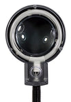 3.5 x 3-1/2" Glass Lens Illuminated Magnifier Table Lamp (Black)