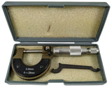 0-25mm Metric Utility Micrometer with Storage Case, 0.01mm Accuracy