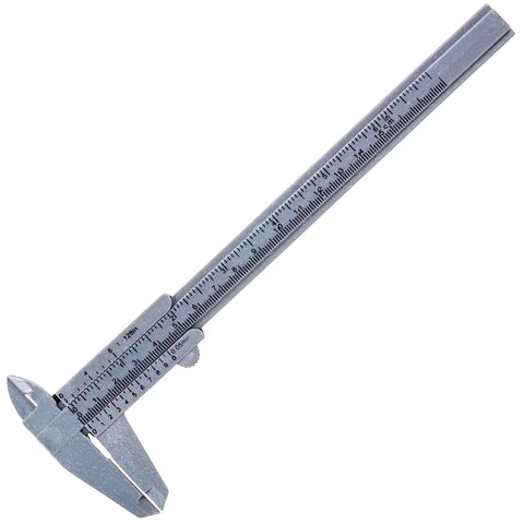 6" Plastic Caliper, Inches and Metric, 0.001" and 0.01 mm Resolution