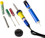 Soldering Iron Kit - Includes 30w Soldering Iron, Solder, Desolder Pump, and 2 Screwdrivers