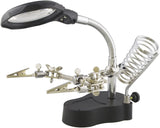 Helping Hand Magnifier LED Light with Soldering Stand
