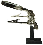 Adjustable Helping Hand with Magnifying Glass, Holds Your PCBs and Projects in an Exact Position